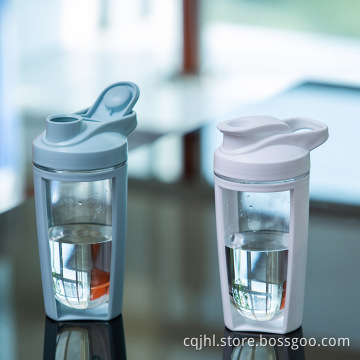 A parete singolo BPA portatile BPA Logo personalizzato Gym shaker bottiglia tritan shaker